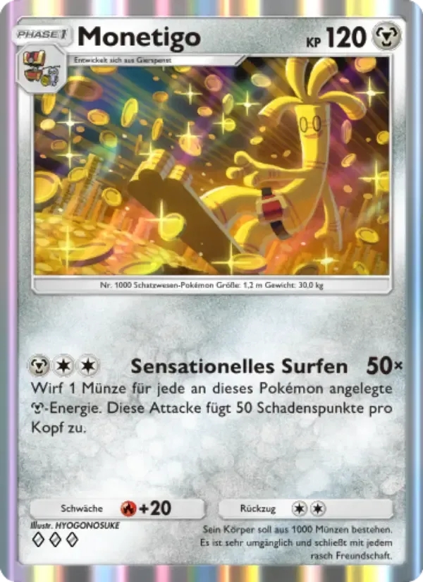 Gholdengo card in German