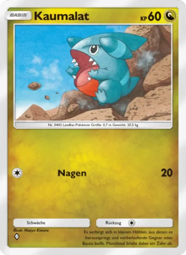 Gible card in German