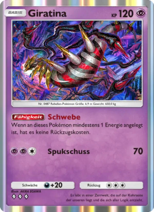 Carta de Giratina en Alemán