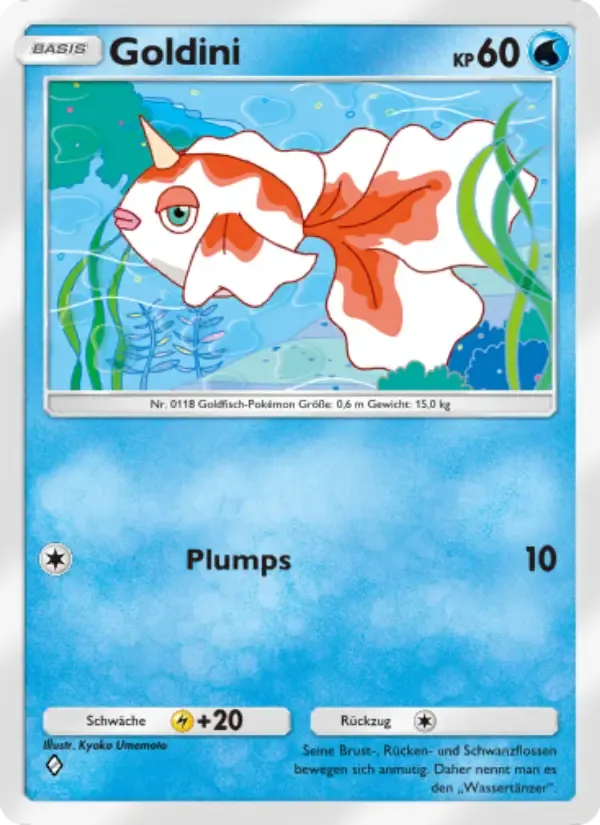 Goldeen card in German