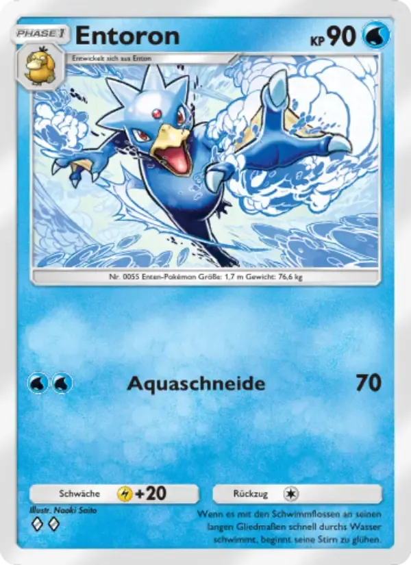 Golduck card in German