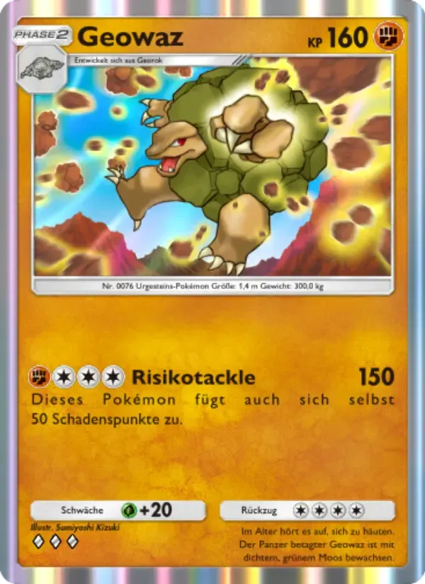 Golem card in German