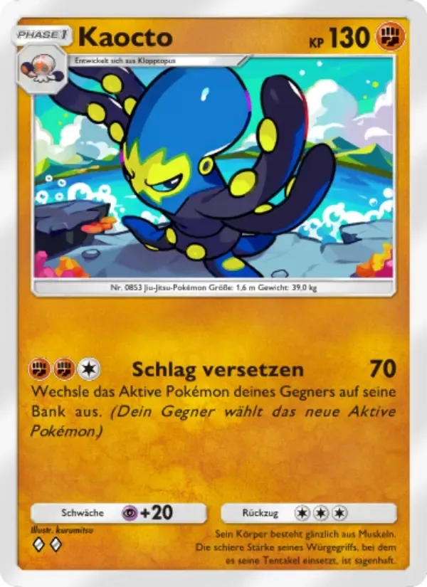 Grapploct card in German