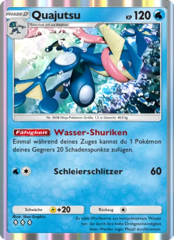 Greninja card in German