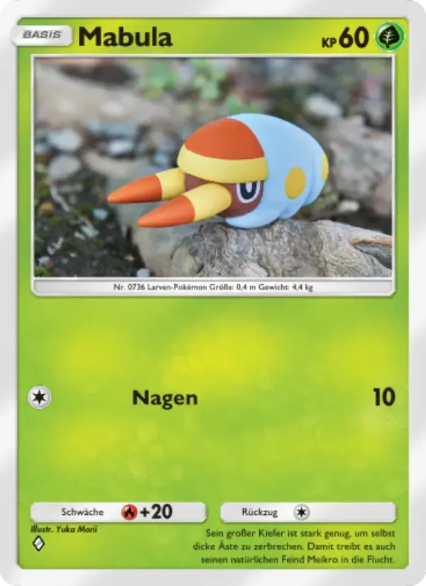 Grubbin card in German