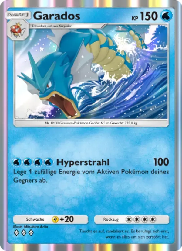 Карта Gyarados на языке Немецкий