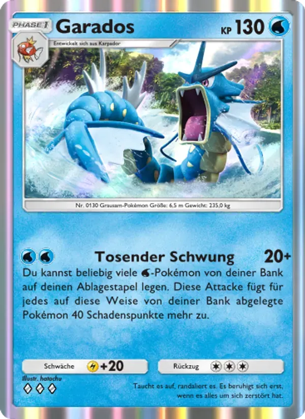 Gyarados card in German