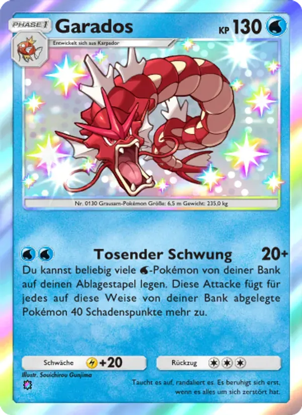 Gyarados card in German