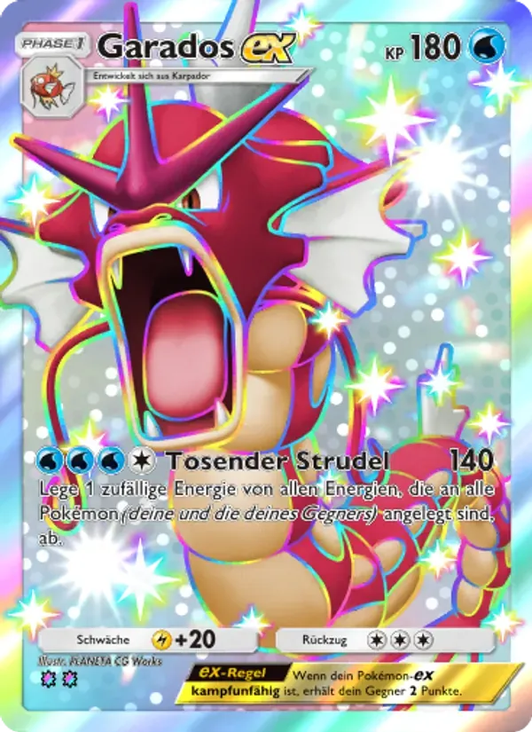 Gyarados ex card in German