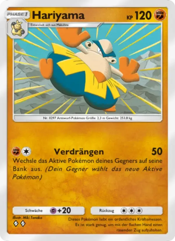 Hariyama card in German