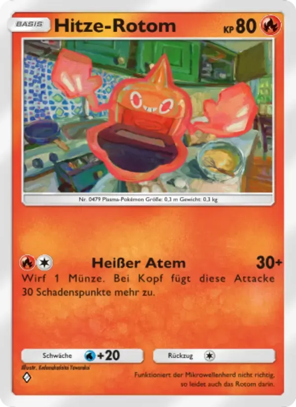 Heat Rotom card in German