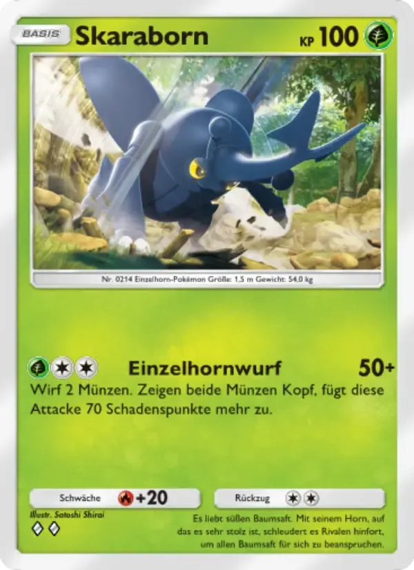 Heracross card in German