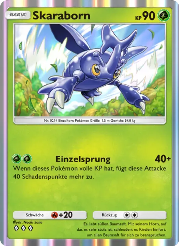 Heracross card in German
