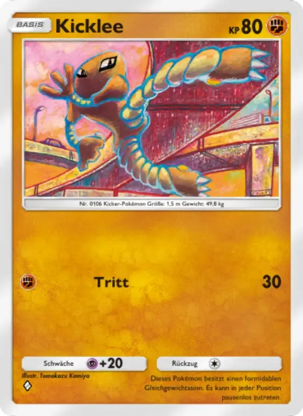 Hitmonlee card in German