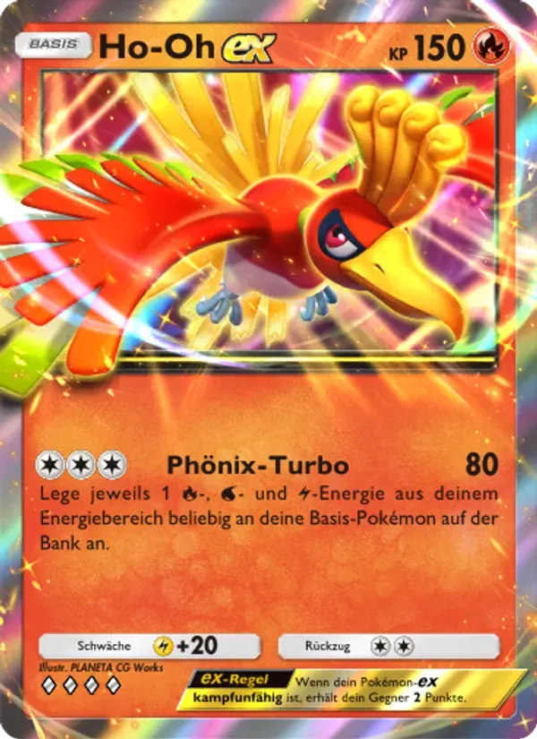 Ho-Oh ex card in German
