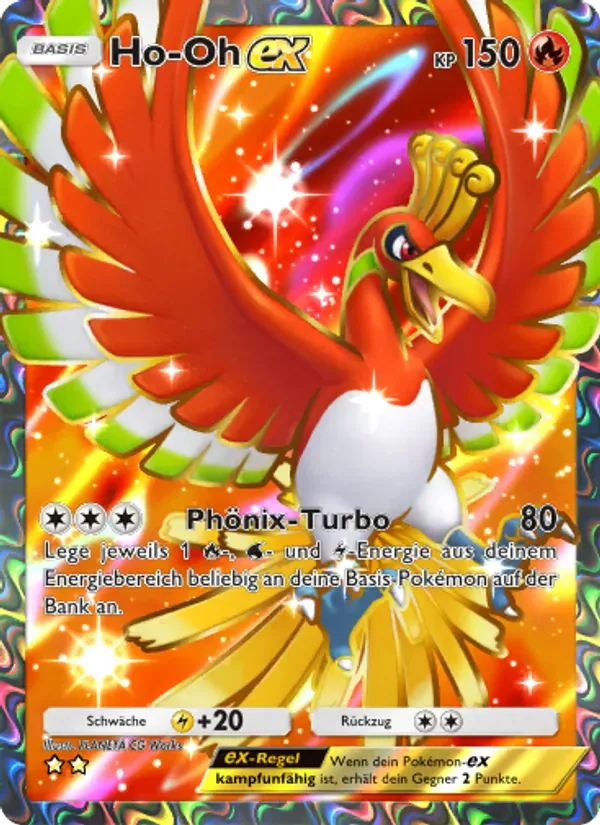 Ho-Oh ex card in German