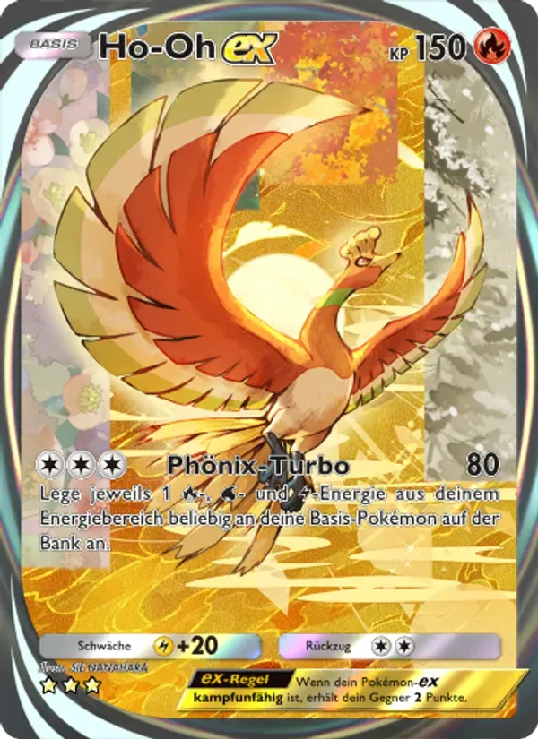 Ho-Oh ex card in German