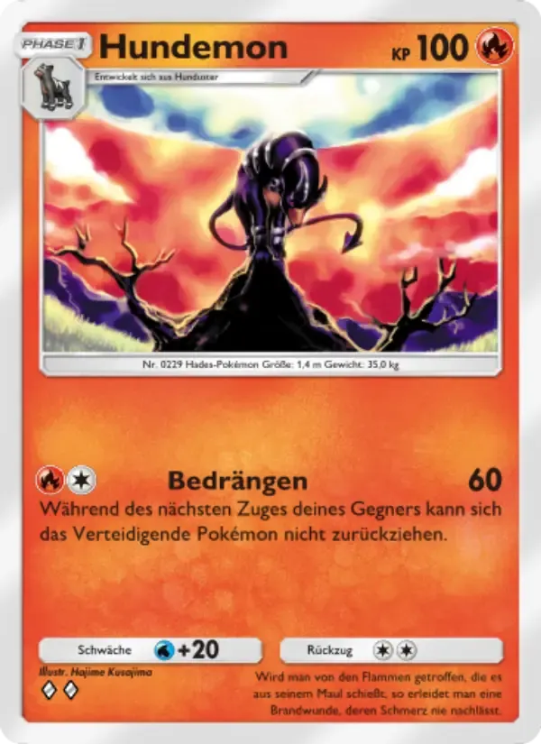 Houndoom card in German