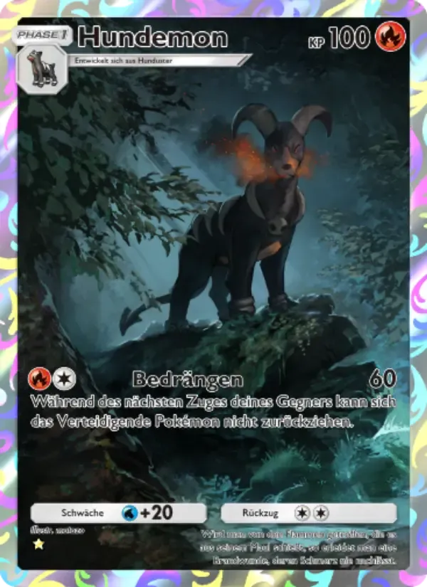Houndoom card in German