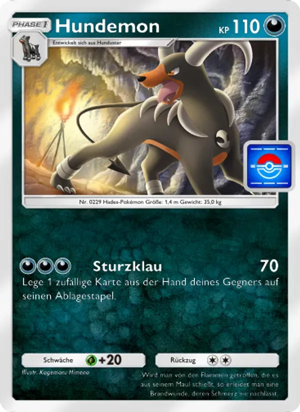 Houndoom card in German