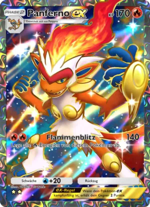 Infernape ex card in German