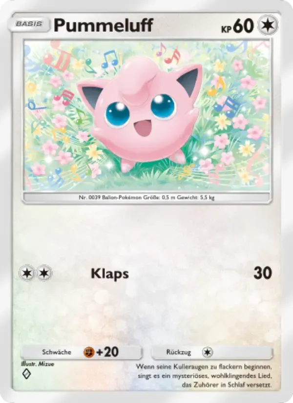 Jigglypuff card in German