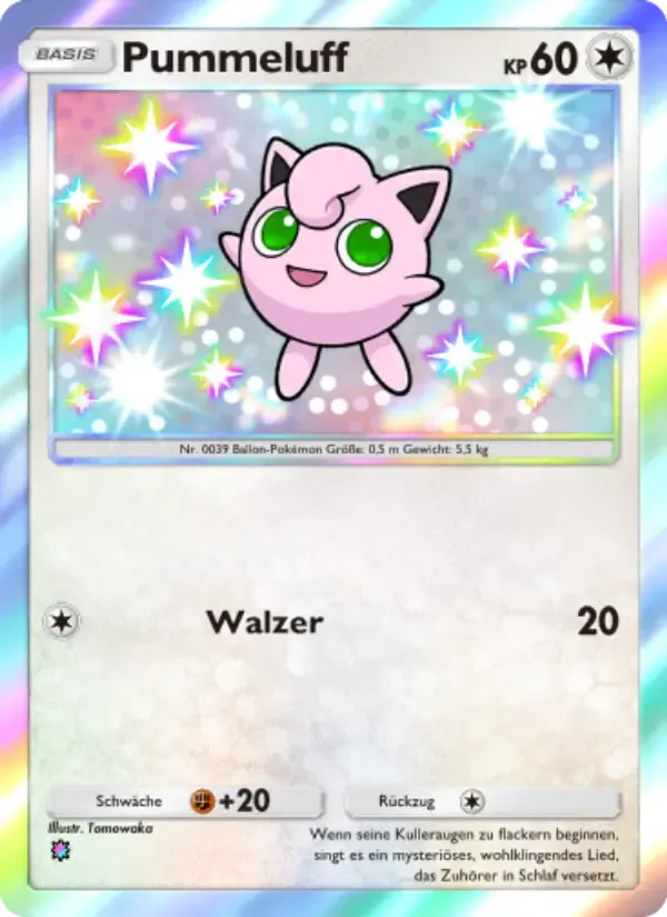 Jigglypuff card in German