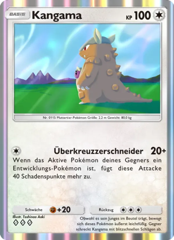 Kangaskhan card in German
