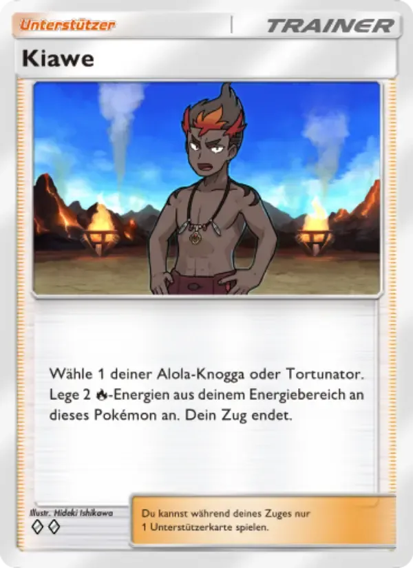 Kiawe card in German