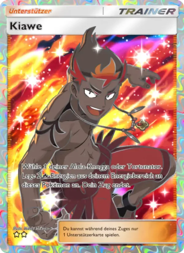 Kiawe card in German