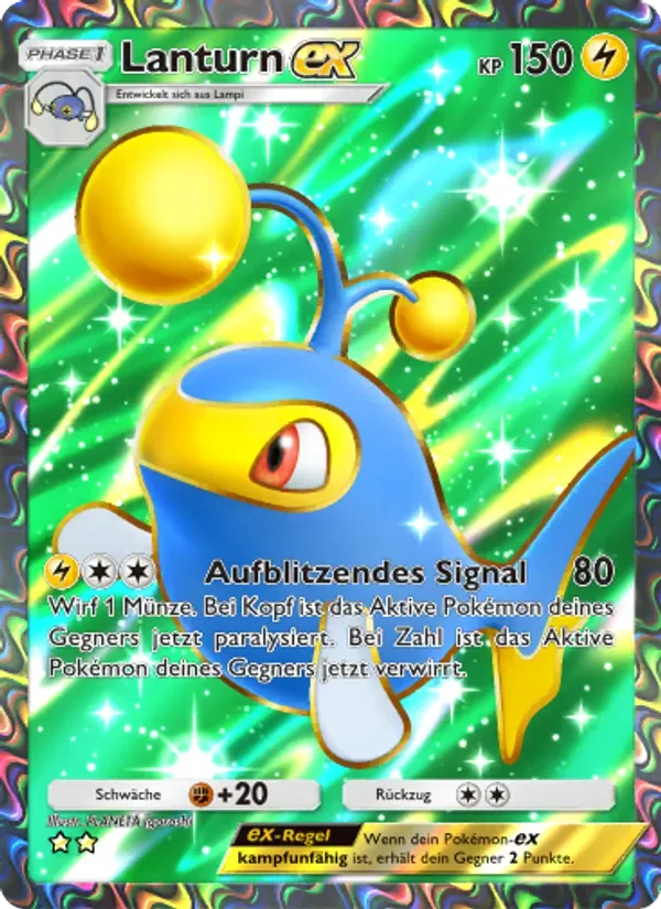 Lanturn ex card in German