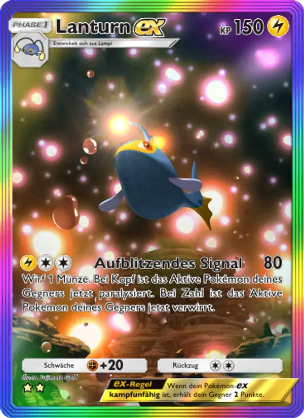 Lanturn ex card in German