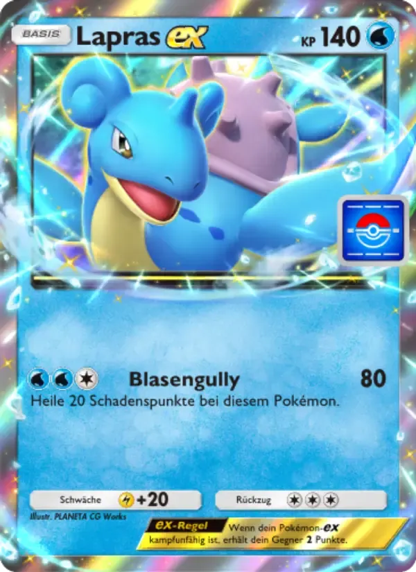 Lapras ex card in German