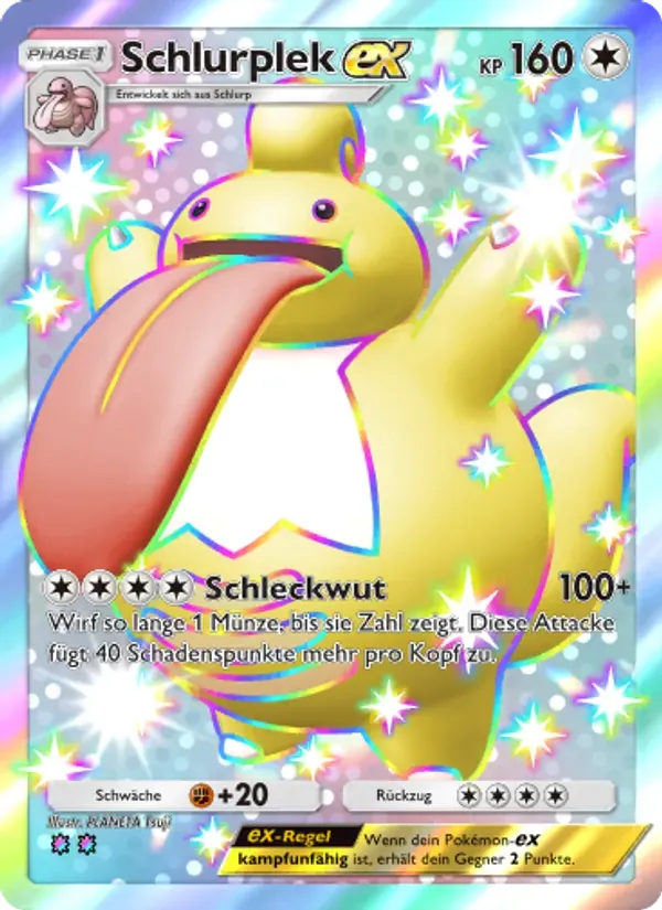 Lickilicky ex card in German