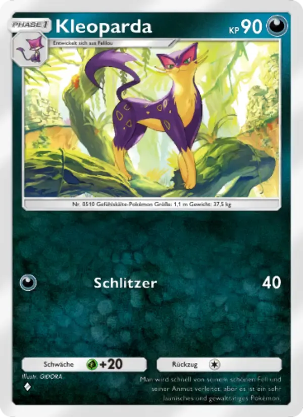 Liepard card in German