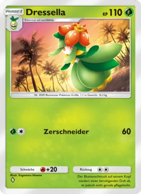 Lilligant card in German