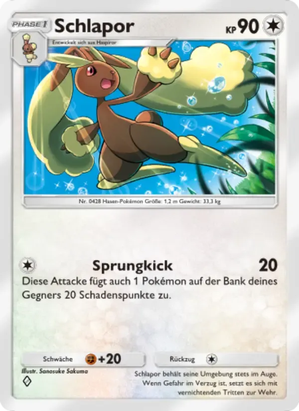 Lopunny card in German