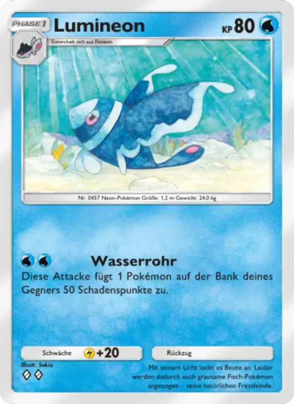 Lumineon card in German