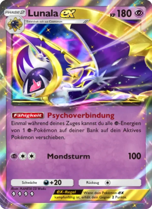 Lunala ex card in German