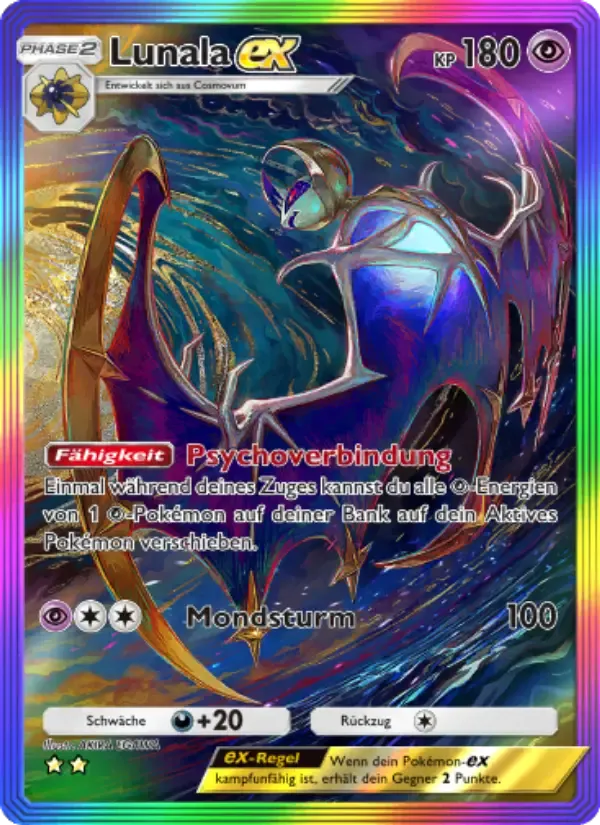 Lunala ex card in German