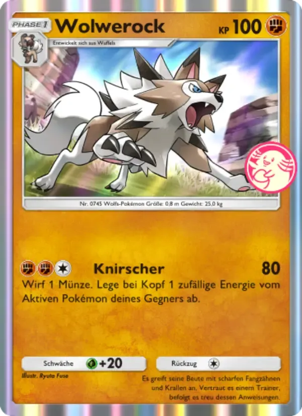 Lycanroc card in German