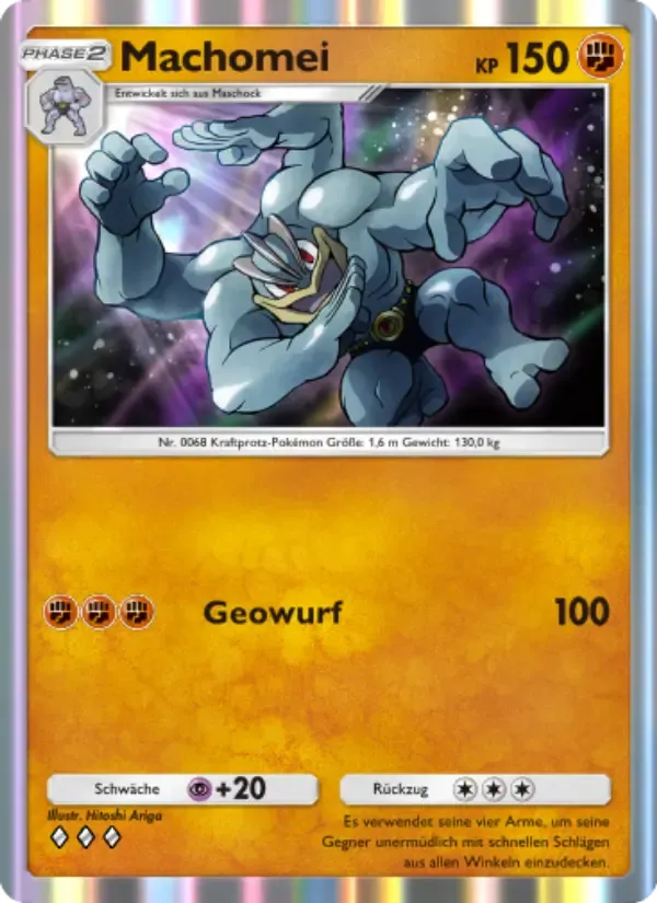 Machamp card in German