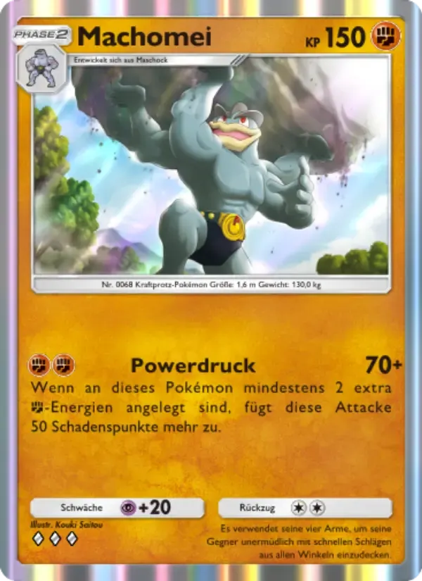 Machamp card in German