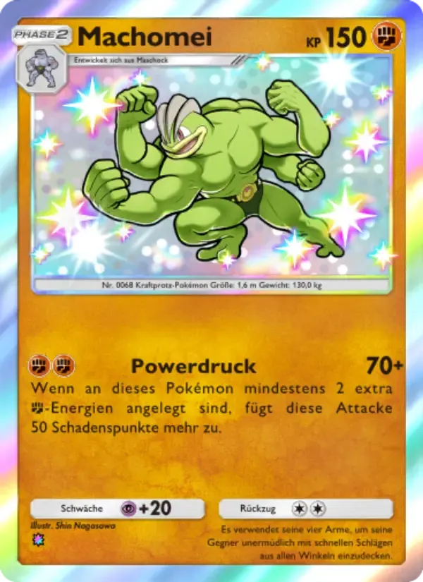 Machamp card in German