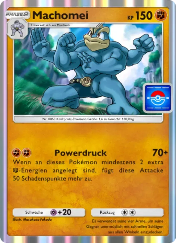 Machamp card in German