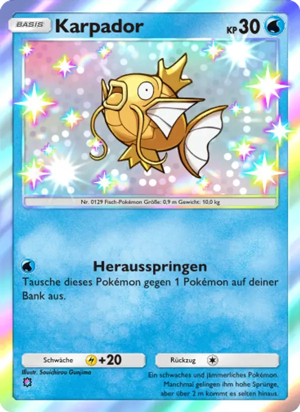 Magikarp card in German