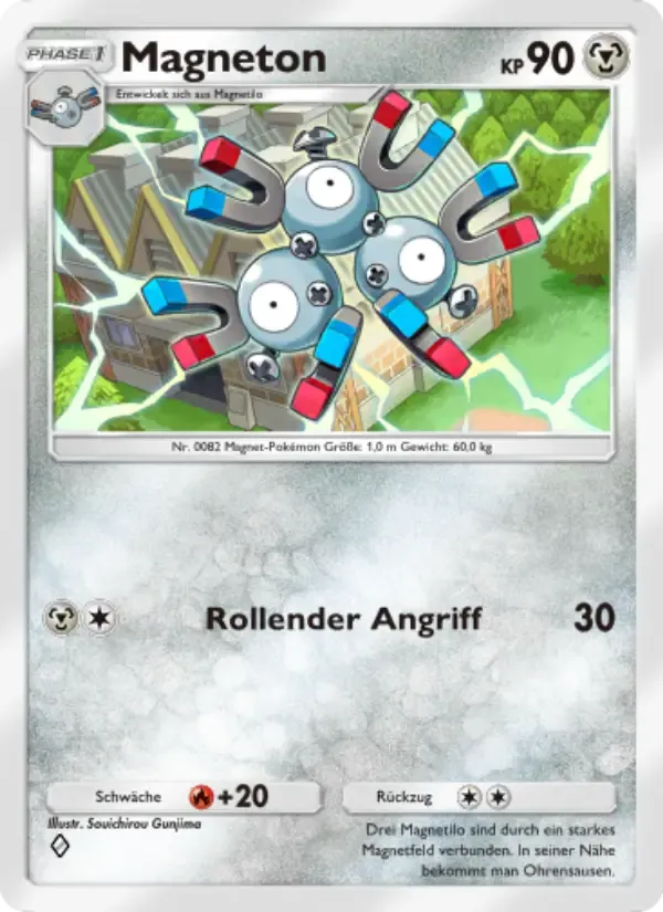 Magneton card in German