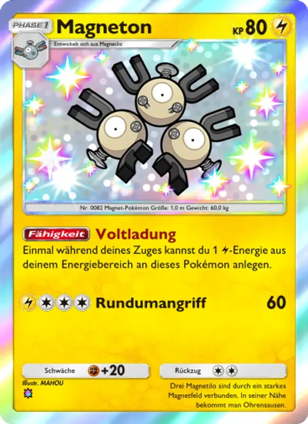 Magneton card in German