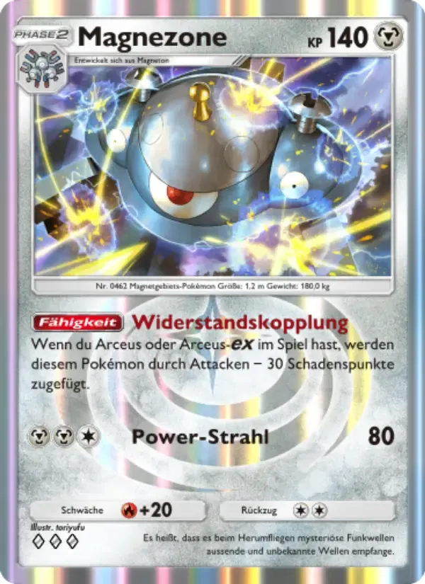 Magnezone card in German