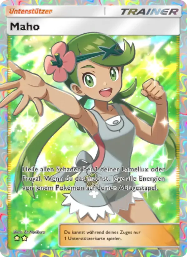 Mallow card in German